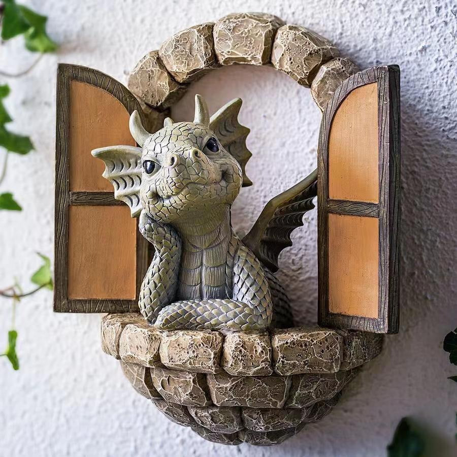Exquisite little dragon statue cute ornaments home decoration
