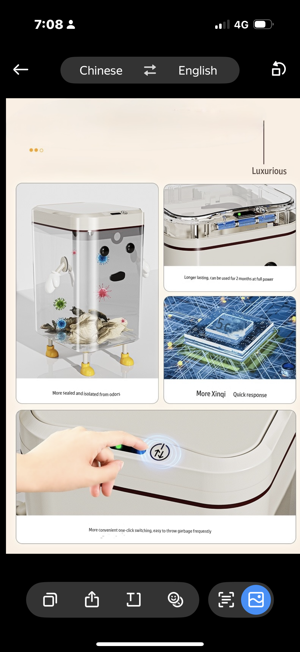 Smart sensor trash can new style home
