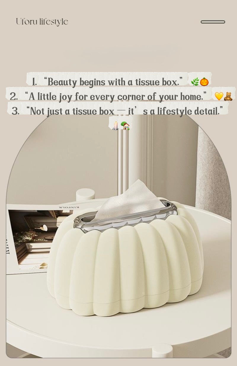 Pumpkin Spring Tissue Box