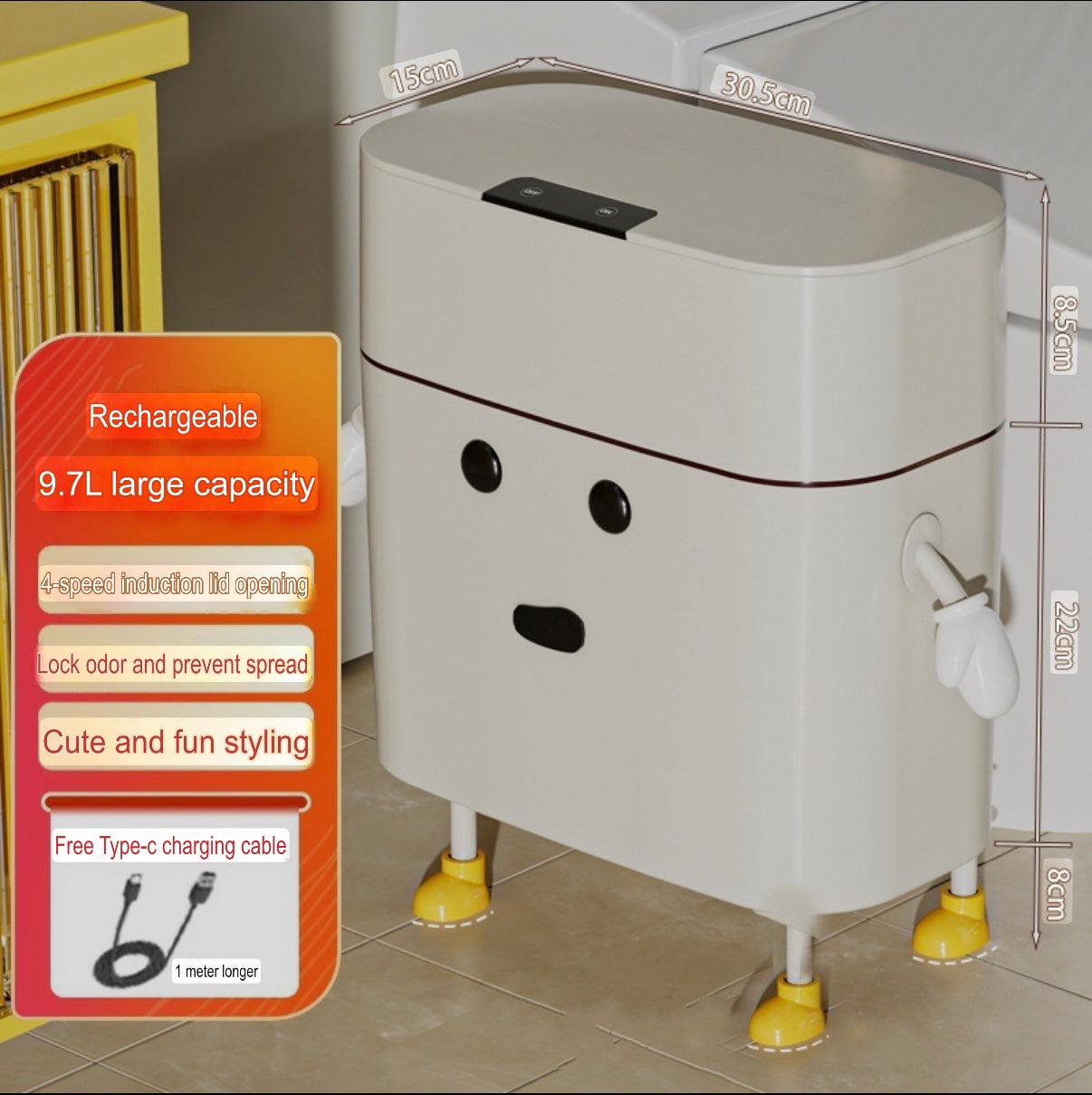 Smart sensor trash can new style home