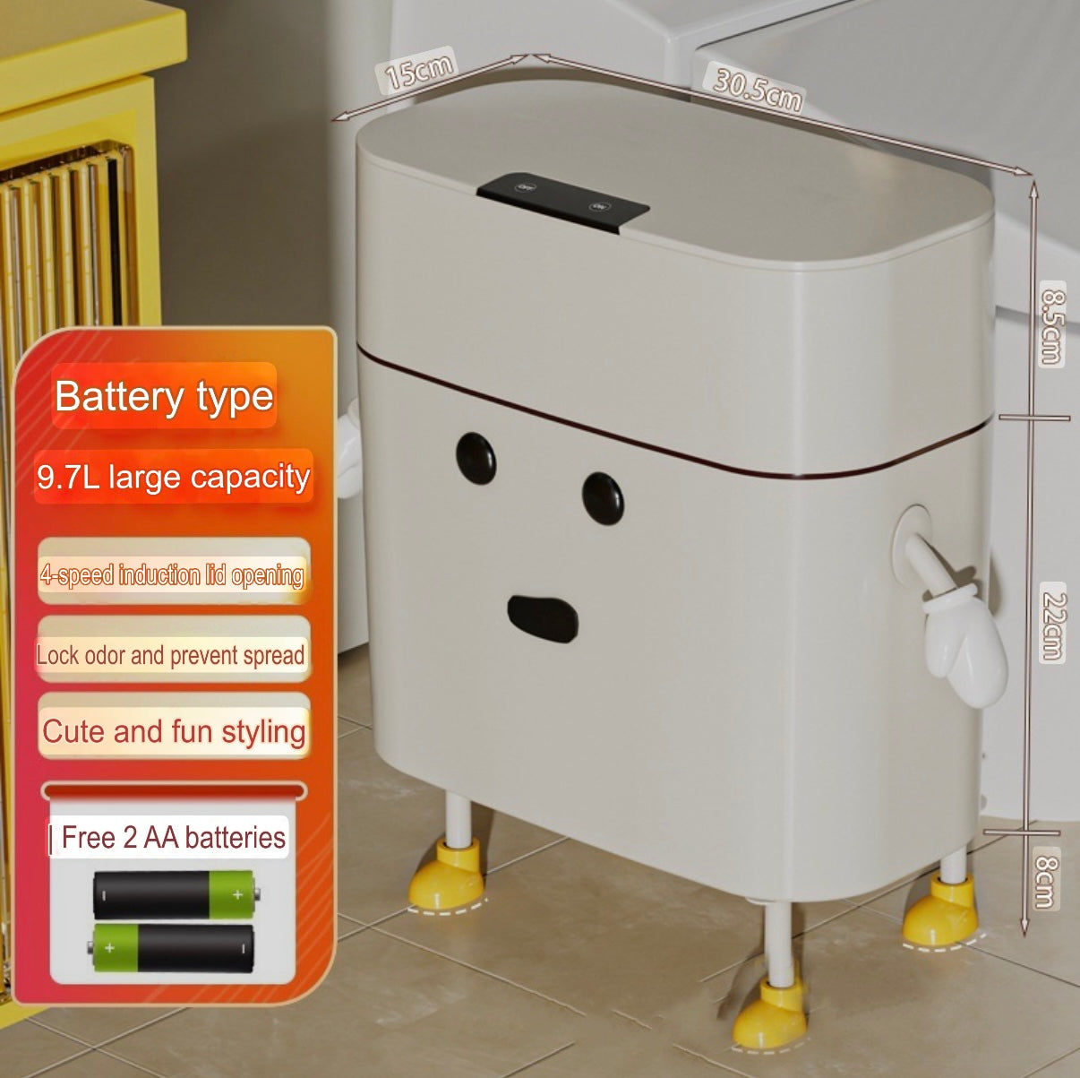Smart sensor trash can new style home