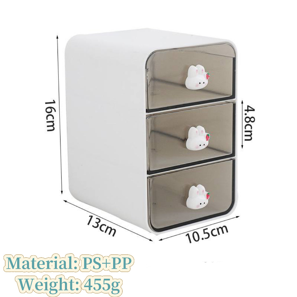 Desktop drawer storage box for office desk cosmetics