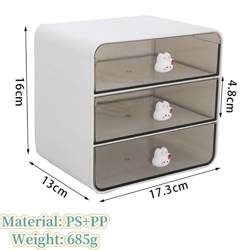 Desktop drawer storage box for office desk cosmetics
