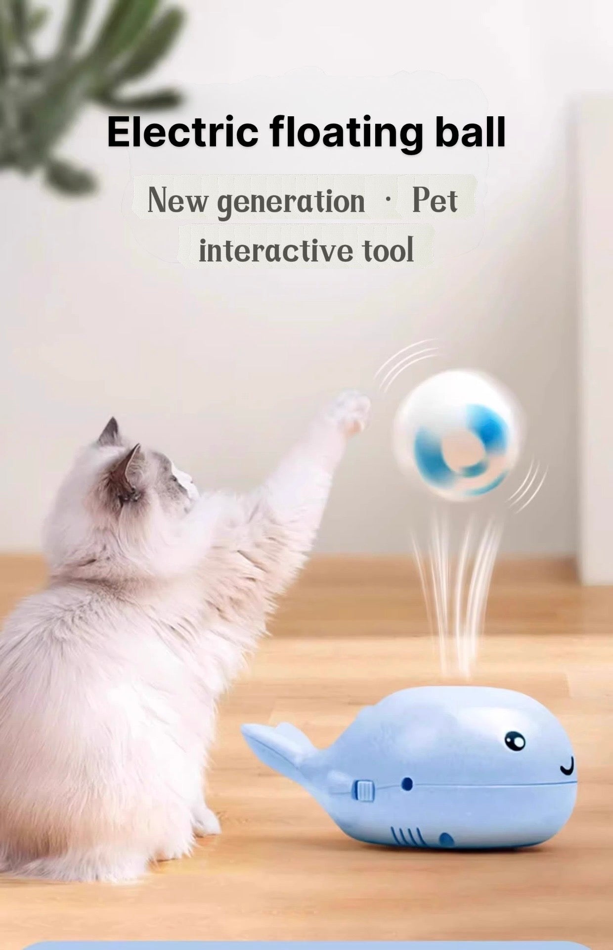 Whale Suspended Cat Toy Electric Cat Toy