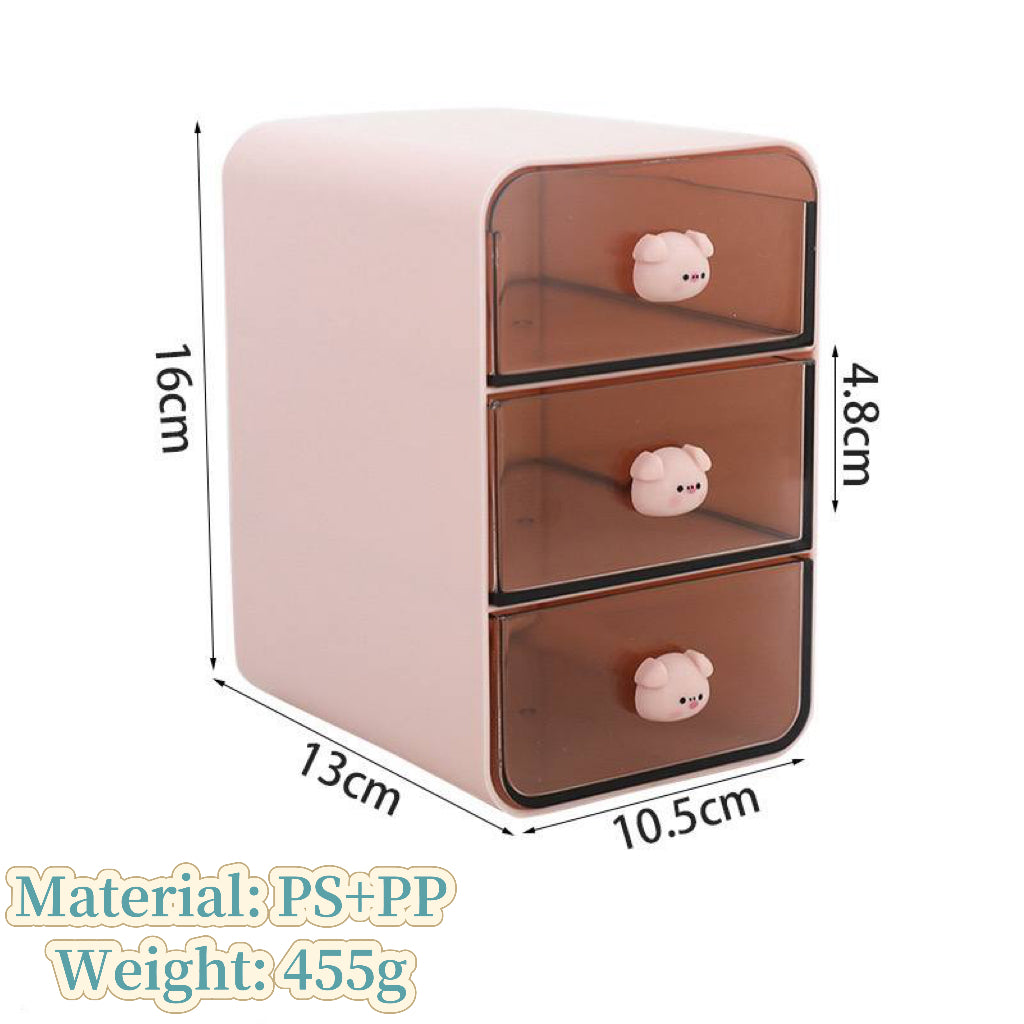 Desktop drawer storage box for office desk cosmetics